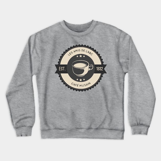 Cafe Musain 3 Crewneck Sweatshirt by byebyesally